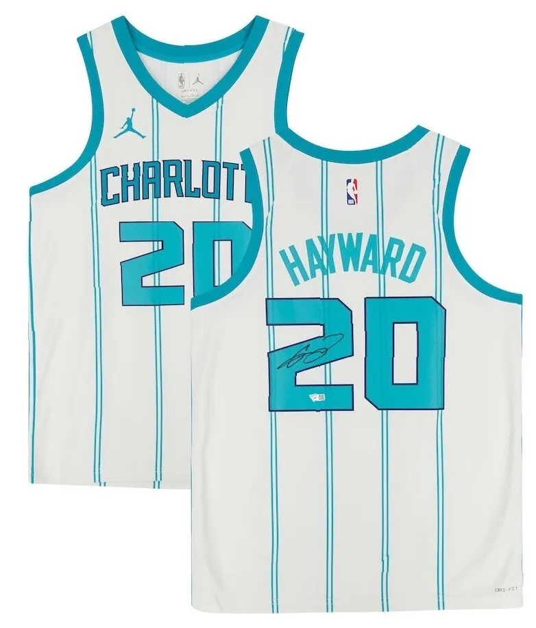 GORDON HAYWARD Autographed Charlotte Hornets Nike White Jersey