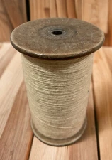 Antique Mill Spool Bobbin Sewing LESTERSHIRE Yarn NY 1903-51 Primitive Factory