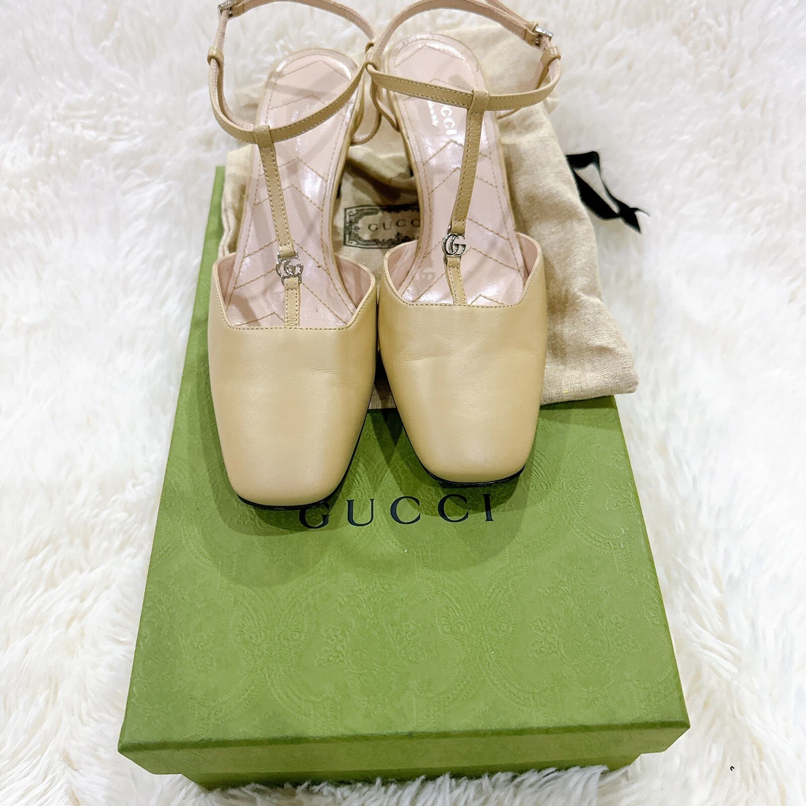 Authentique POMPE FEMME GG PETITE GG Gucci taille 36,5