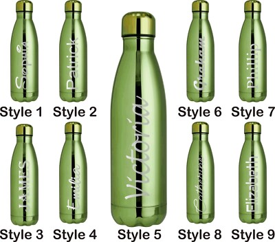 Personalisierte Trinkflasche 500ml Edelstahl Isoliert Vakuum Kühlkolben