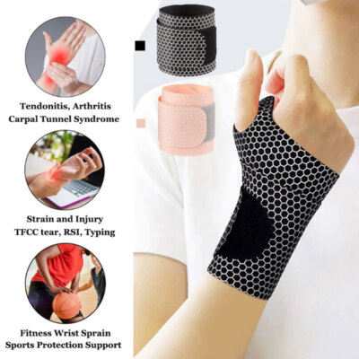 Right Hand Wrist Brace - Carpal Tunnel Support For Pain Relief, Arthritis & Tendonitis