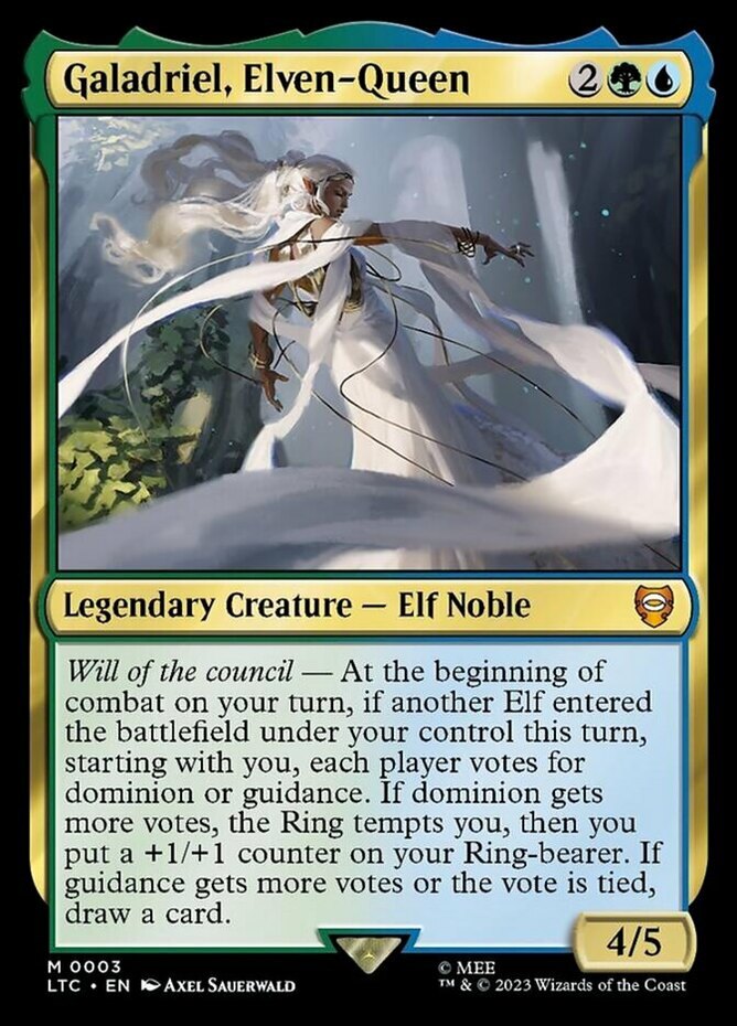 Mint/Near-Mint, French - 4 x MTG Galadriel, Elven-Queen - Foil