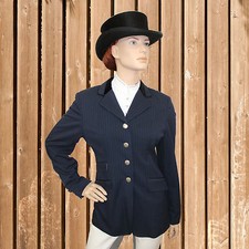 Pfiff Turniersakko, blau Nadelstreifen,Turnier Sakko, Damen Turnier Jacke 