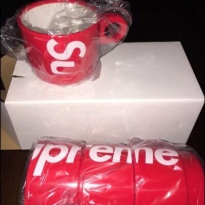 100% Authentic Brand New Supreme Stacking Cups (Set of 4) Box Logo