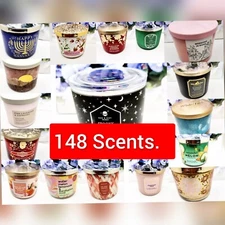 Bath and Body Works 3 Wick Candle White Barn Candle Holiday  Fall & Glitter Bag