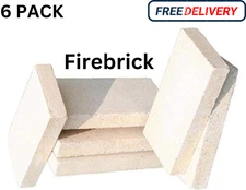 US Stove FBP6 Firebrick, Pack of 6 brown