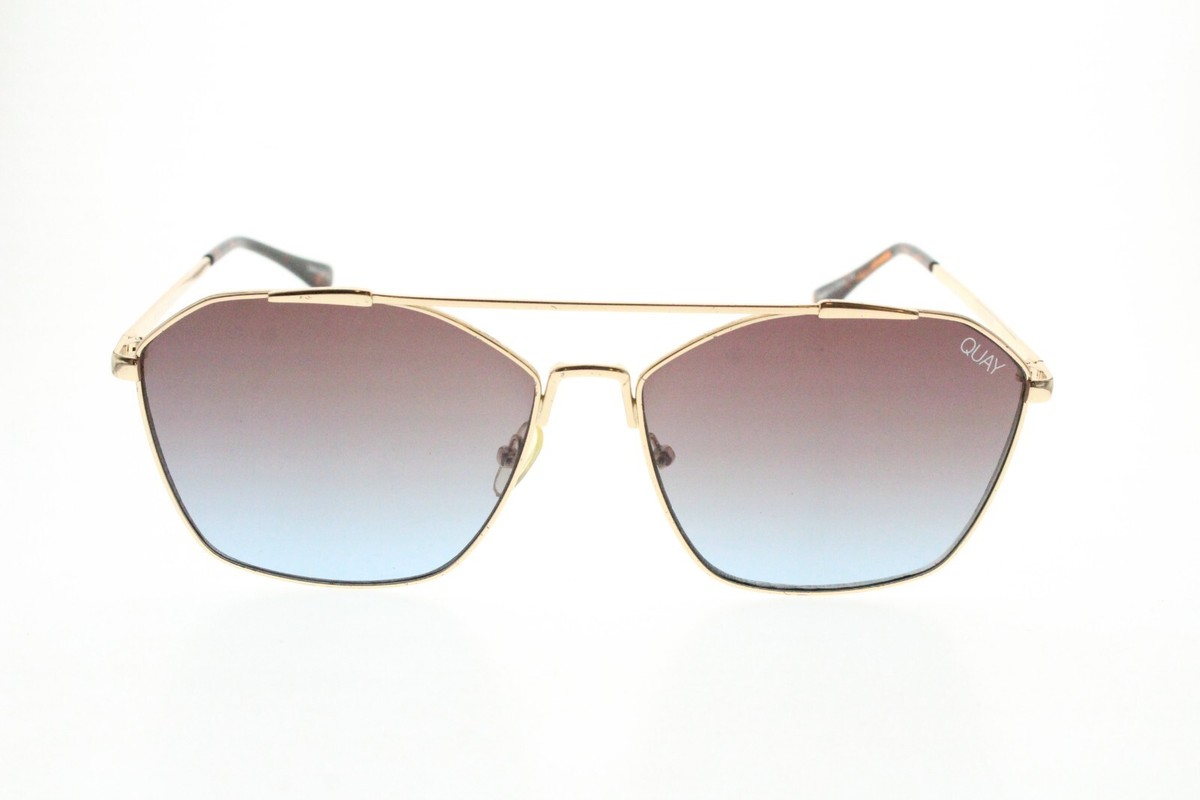 quay australia free fall gold green polarized metal aviator sunglasses eyewear QUAY - Sunglasses Men & Women, Polarized Aviator with UV  main image 3