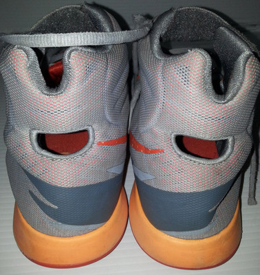 Nike Zoom Hyperrev Basketball Shoes Mens 8 Gray Orange Athletic 630913-009 Nike Zoom HyperRev Wolf Grey Orange for Sale | Authenticity  main image 3