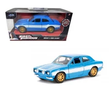 JADA Fast and Furious Brian's 1970 Ford Escort Blue Diecast 1:32 (24075)