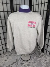 Vintage Jerry's Rogue Jets Gold Beach Oregon Large Turtle Neck Sweater 90s USA