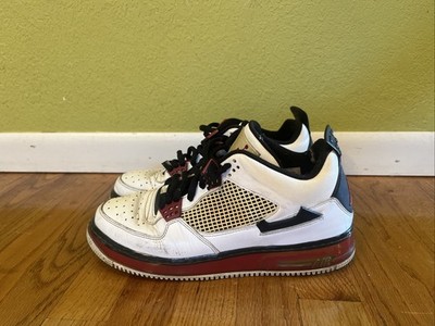 Nike Air Jordan Fusion 4 Fire Red Varsity Retro 2009 Air Force 1 - Size 10