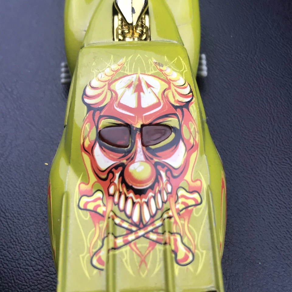 风火轮 41 威利斯老式玩具压铸石灰绿色赛车 — 第 4/4 张图片