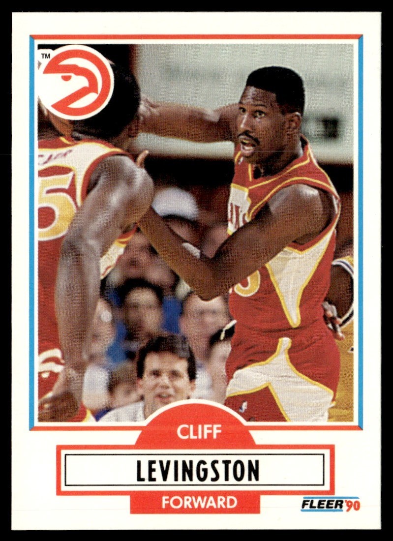 1990-91 Fleer Cliff Levingston Atlanta Hawks #2