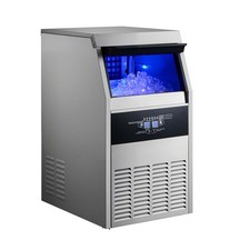 Commercial Ice Maker Machine, 160 lbs/24h with 30 lbs Storage Capacity, Built-in