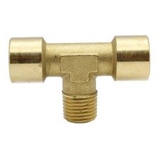 Riegler T-St&uuml;ck innen/au&szlig;en/innen G/R 1/4 SW 13 Messing blank