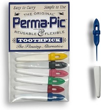 Original Reusable Toothpicks 6-Pack - Flossing Alternative, Portable  Travel