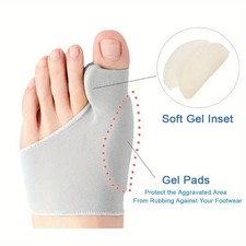 1 pair Bunion Corrector Hallux Valgus Corrector Straightener Foot Toe Separators