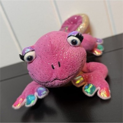 Ganz Glamour Gecko Pink Glitter Gecko Plush Stuffed Toy HM462 2004 No Code