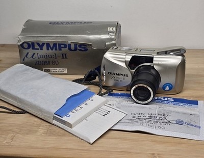 Olympus Mju II Zoom 80  35mm Film Point &Shoot Camera unTested film 