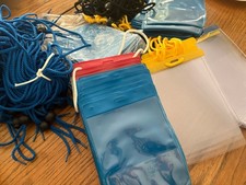 Bulk Lanyards Id Holder Badges, rounded Neck Lanyards Blue Clear Yellow Red