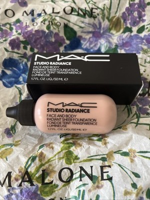 MAC Studio Radiance Face & Body (W3) 1.7 oz Radiant Sheer Foundation NIB