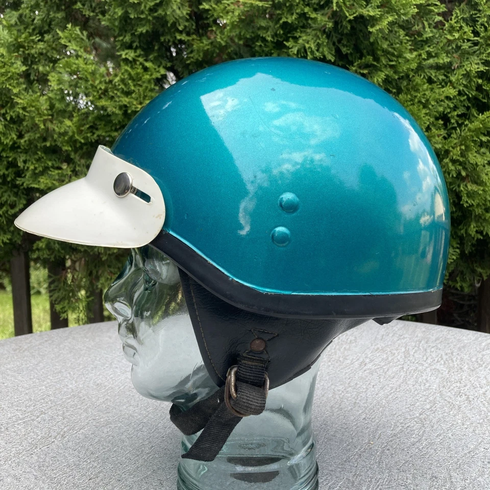 Medio casco de moto Shoei vintage años 60 L hecho en Japón Foto 3 de 4