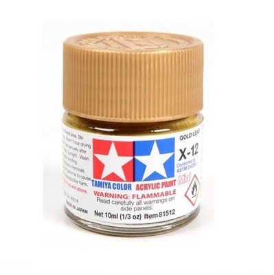Tamiya X-12 81512 GOLD LEAF - Acrylfarbe glänzend 10 ml