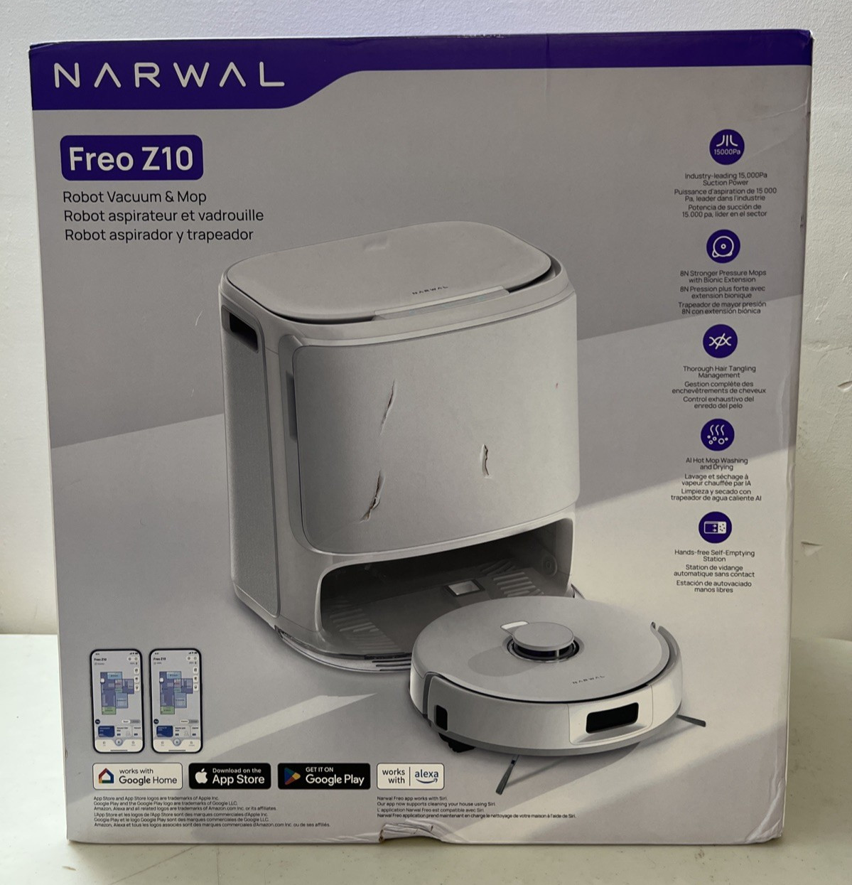 NARWAL Freo Z10 Self-Emptying Robot Vacuum