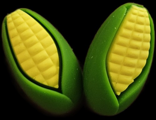 Lot 11 Corn With Husk Silicone Focal Sensory Beads Toy Fidget