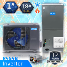1.5 Ton ACiQ Central Heat Pump Inverter AC Ducted Split System, EHPD 18.8 SEER2