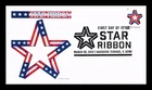 US COVER STAR RIBBON FIRST DAY ISSUE PANDA CACHET