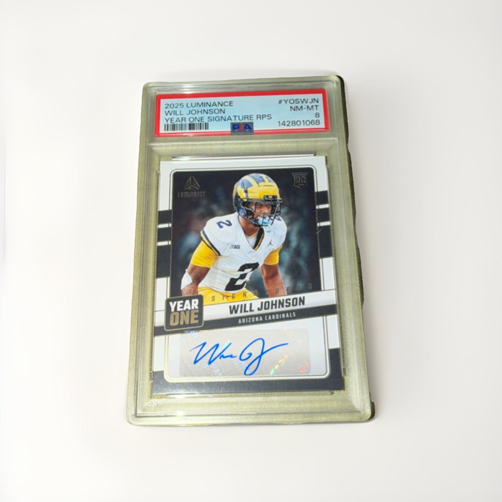 Will Johnson Panini Luminance Year One Signatures Rps #YOSWJN Base