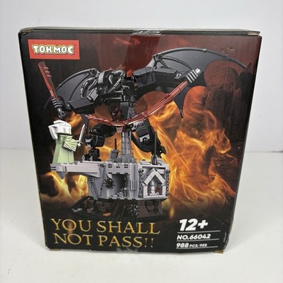 NEW TOKMOC  You Shall Not Pass!!  Balrog vs Gandalf Building Blocks Set   988 PC