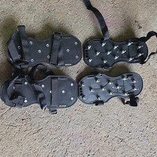 Spike Shoes for Epoxy Floors, Overlays,  Cover Installation 2 pairs 