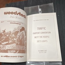 Bill Graham Fillmore East Program June 10-11, 1970 Traffic Fairport Convention