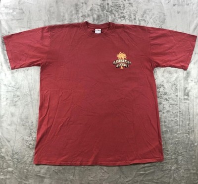 Crazy Shirts Shirt Mens 2XL Red Siesta Key Map Graphic Tee Florida Beach