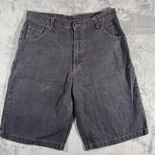 Y2K Baggy JOKER Denim Shorts Dark Wash Size 36