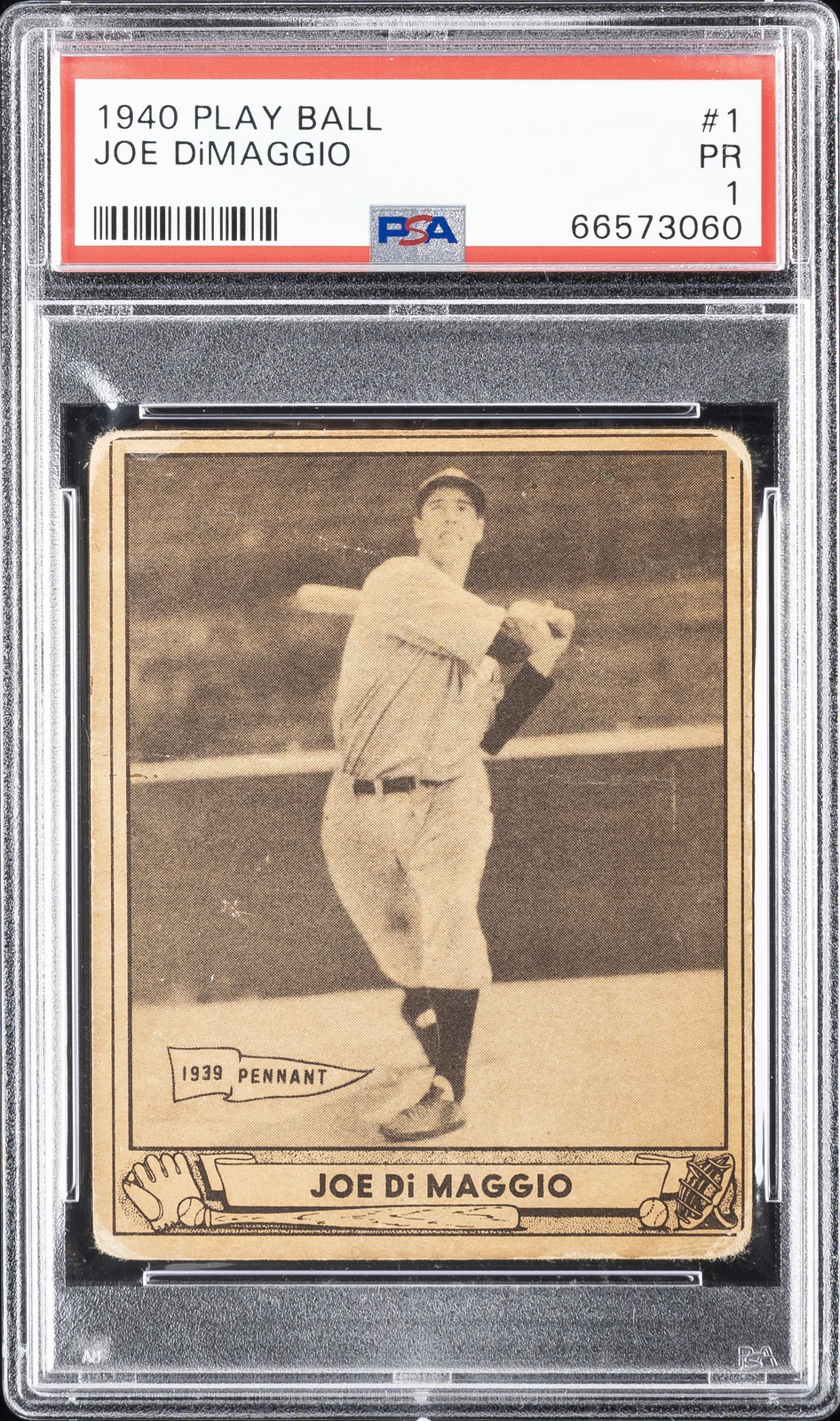 1940 PLAY BALL #1 JOE DIMAGGIO PSA 1