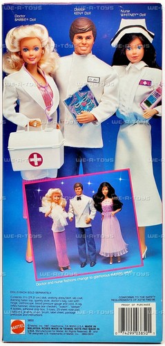 Muñeca Barbie Doctor Cabello Rubio Mattel 1987 No. 3850 NUEVO - Imagen 4 de 8
