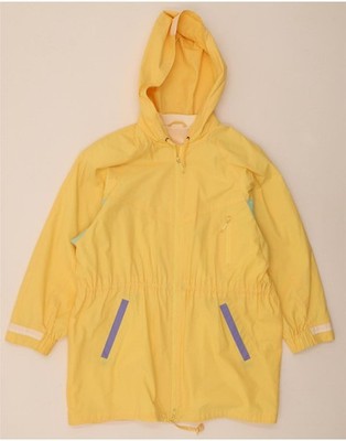 Valmeline Womens Oversized Hooded Parka Jacket EU 44 XL Yellow Colourblock BV01