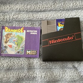 Rampage NES Game With Booklet 1988 Nintendo Cartridge And Booklet
