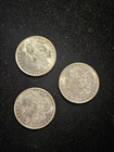Set of (3) 1921 PDS Morgan Silver Dollar $1 AU - ESTATE FIND