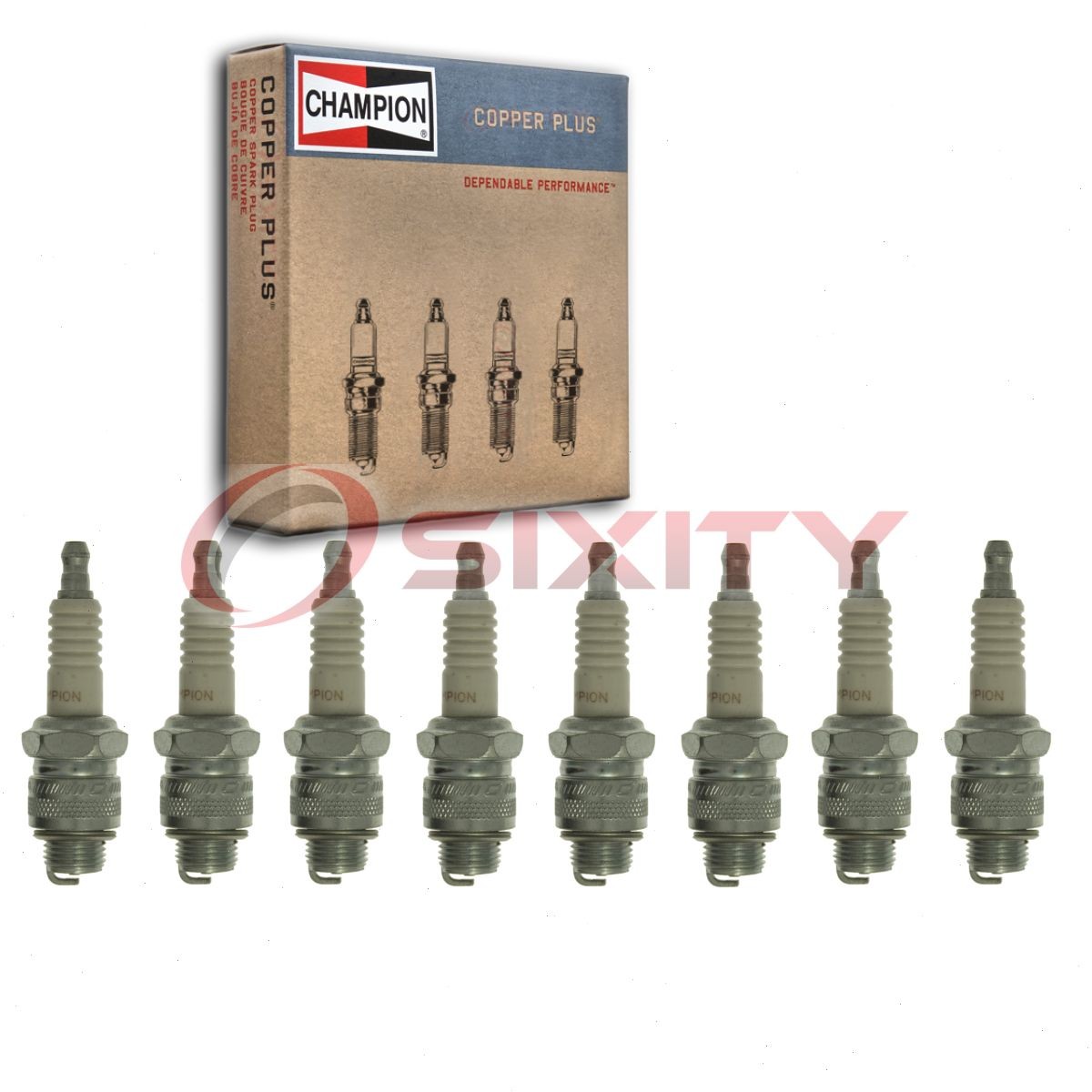 8 pc Champion Copper Plus Spark Plugs for 1957-1959 Dodge W200 Pickup 5.1L ne