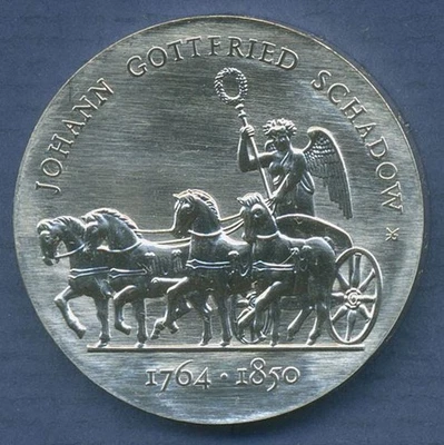 DDR 10 Mark 1989 Johann Gottfried Schadow, J 1629 vz/st (m6912) - Bild 1 von 2