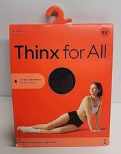 THINX for All Period Underwear, Black, Size 3X, Free Shipping