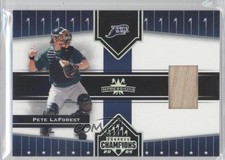 2005 Donruss Champions Impressions Materials Pete LaForest #100 0a1