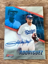LUIS RODRIGUEZ Prospect Auto 2021 Bowman's Best Best of 2021  Dodgers