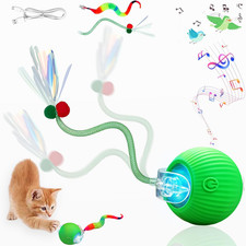 New Upgraded Cat Ball Toy - Speedy Tail 3.0 Cat Toy, Interactive Cat Toy Ball, S