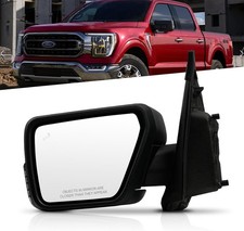 Driver Side Mirror Compatible with Ford F150 2021-2024, Power Heated Door Mirr..