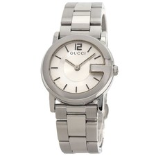 GUCCI Round face Watches 101L Stainless Steel/Stainless Steel Ladies